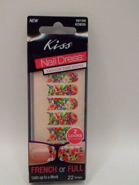 Kiss Floral Nail Dress Nail Strips